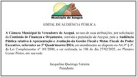 Audiência Pública de Avaliação Gestão Fiscal e Metas Fiscais do Poder Executivo, referentes ao 3º Quadrimestre/2024.